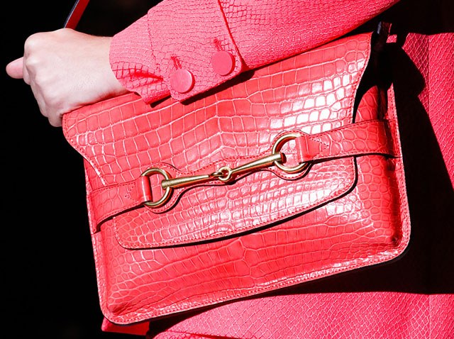 Fashion Week Handbags: Gucci Spring 2013: Runway Analysis — scale and everyday-use reference