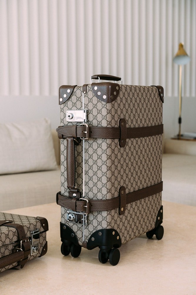 Gucci Collaborates with Globe-Trotter on Functional New Luggage Collection: Design Guide — material and finish reference