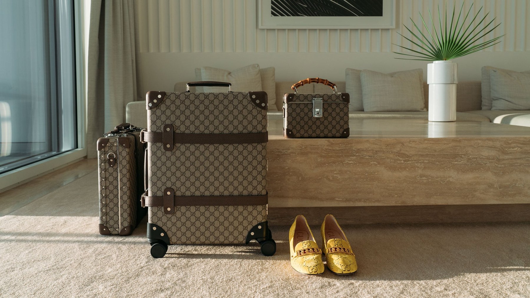 Gucci Collaborates with Globe-Trotter on Functional New Luggage Collection: Design Guide — editorial overview