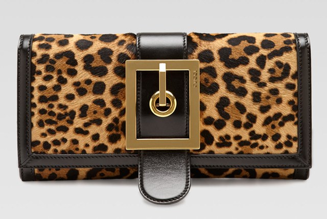 Gucci embraces big buckles, animal print for Fall 2013: Collection Guide — design detail