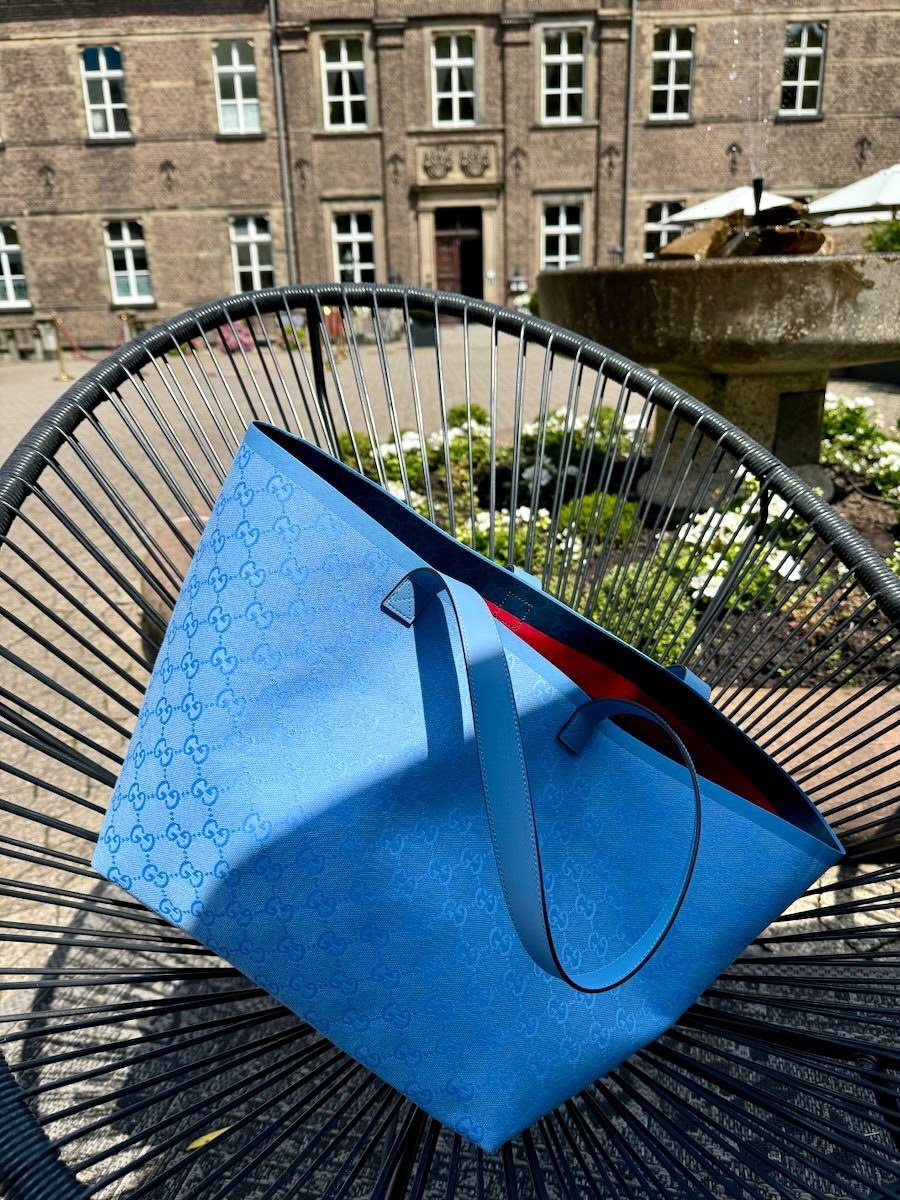 Gucci Gifted Me the Perfect Summer Tote: OutletCity Guide — material and finish reference