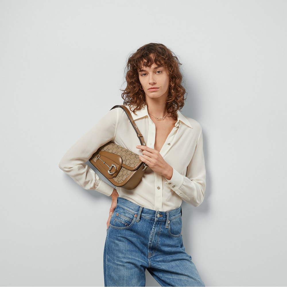 Gucci Gives Vegan Leather a Go with the Gucci Horsebit 1955 Demetra: OutletCity Guide — additional editorial view