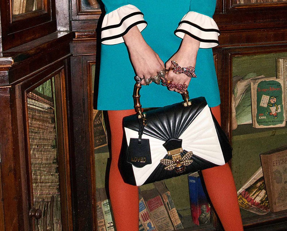 Gucci is Back with Another Big, Embellishment-Heavy Bag Collection for Pre-Fall: Collection Guide — editorial overview