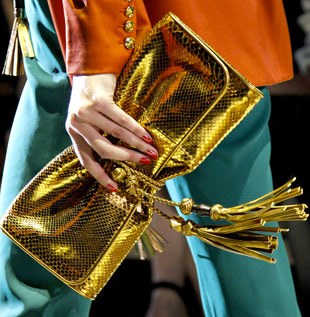 Gucci presents the perfect purple for Spring 2011: Key Design Notes — hardware and construction detail