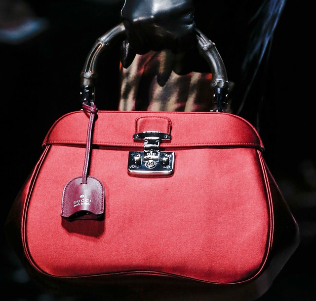 Gucci reimagines its signature bamboo for Fall 2013: Design Guide — material and finish reference
