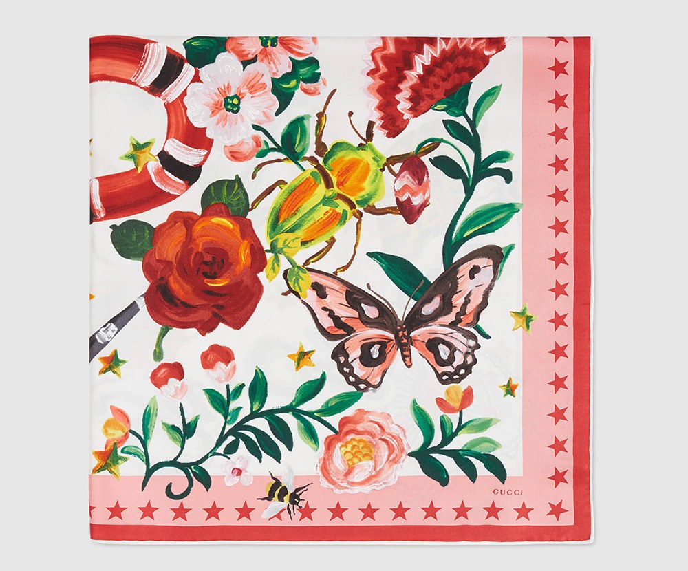 Gucci Silk Reimagined: How to Style Scarves and Bags — design detail