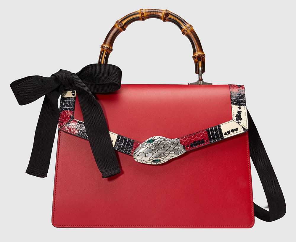 Gucci Spring 2013 bags now available via Neiman Marcus: Runway Analysis — carrying and styling reference