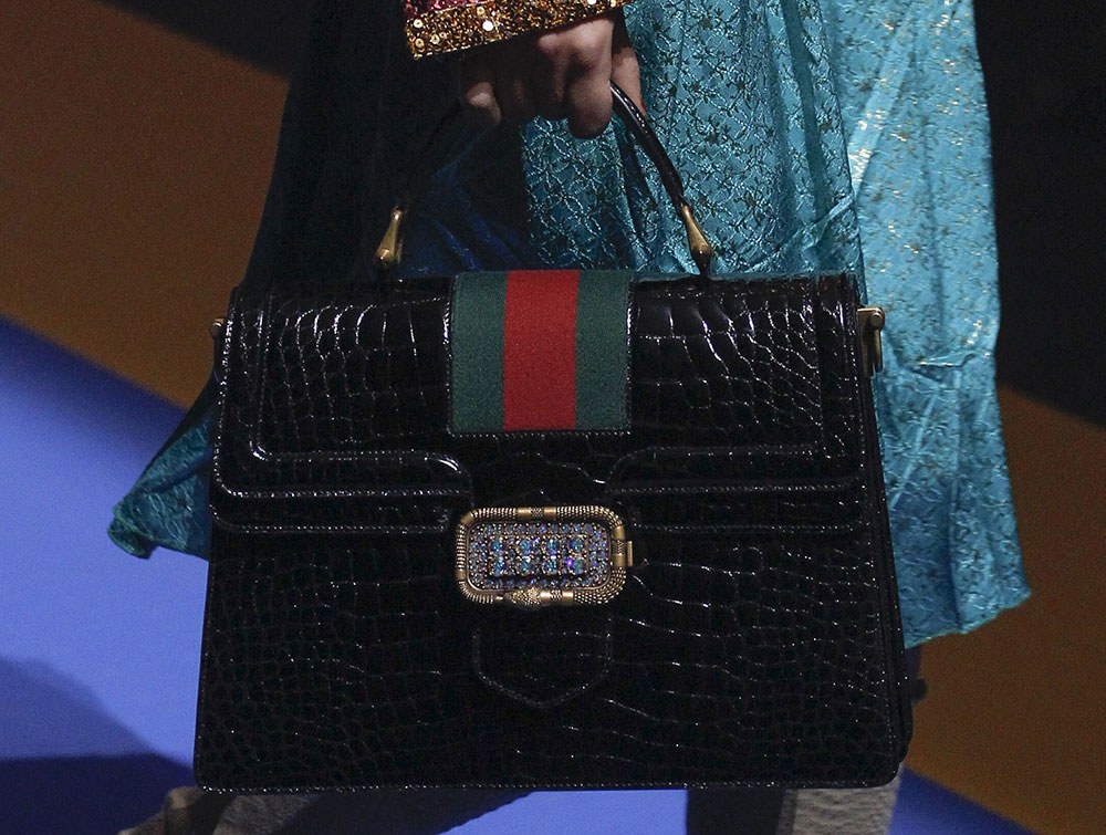 Gucci Went Back to the Future with an 80s-Themed Handbag Spectacular on Its: Key Design Notes — material and finish reference
