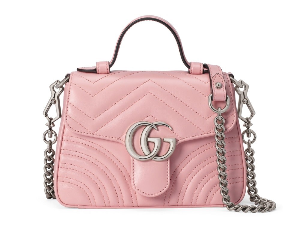 Gucci’s GG Marmont Bags Get a Pretty Pastel Makeover: OutletCity Guide — material and finish reference