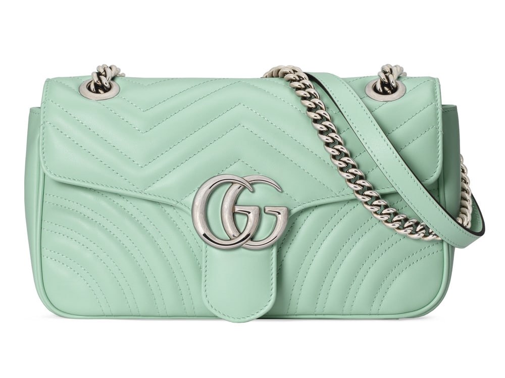 Gucci’s GG Marmont Bags Get a Pretty Pastel Makeover: OutletCity Guide — hardware and construction detail