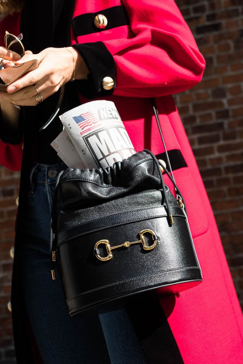 Introducing the Gucci 1955 Horsebit Bucket Bag: Design Guide — material and finish reference