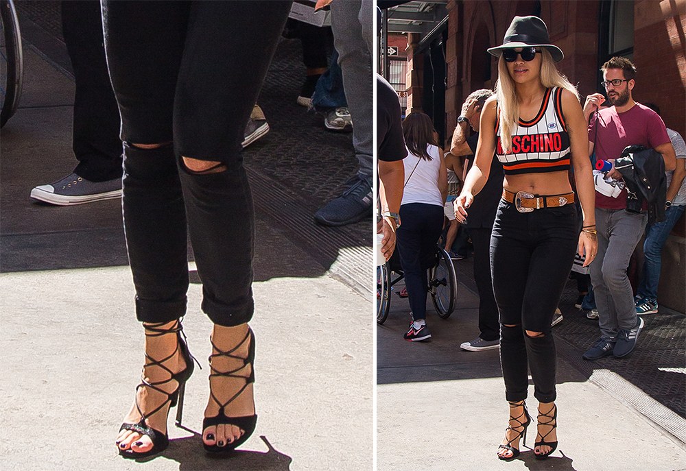 Let These Celebs Be Your Summer Strappy Sandal Inspiration: Fit and Use Guide — carrying and styling reference