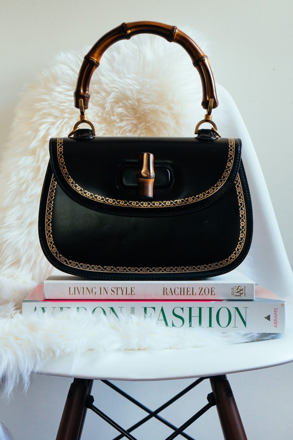 Loving Lately: Gucci’s Bamboo Classic Frame Top Handle Bag: Styling Guide — design detail