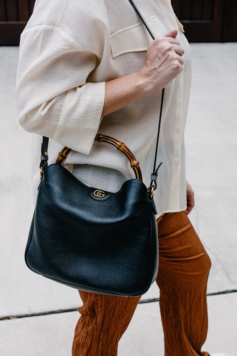 Reviewing My Gucci Diana Shoulder Bag: Styling Guide — scale and everyday-use reference