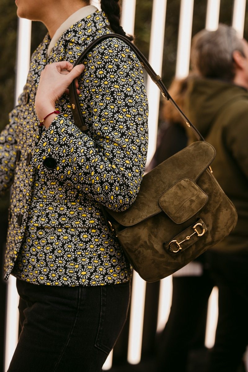 The Best Bags We Spotted Outside of the Gucci Fall 2025 Show: Runway Analysis — design detail