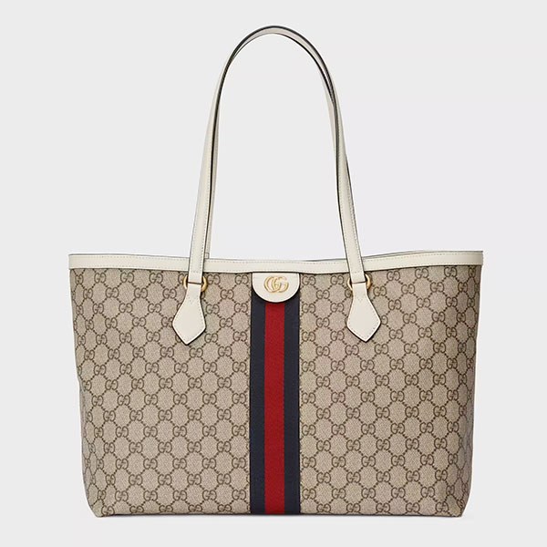 The Gucci Ophidia Offers Classic Elements Updated with White Leather Trim: Styling Guide — material and finish reference