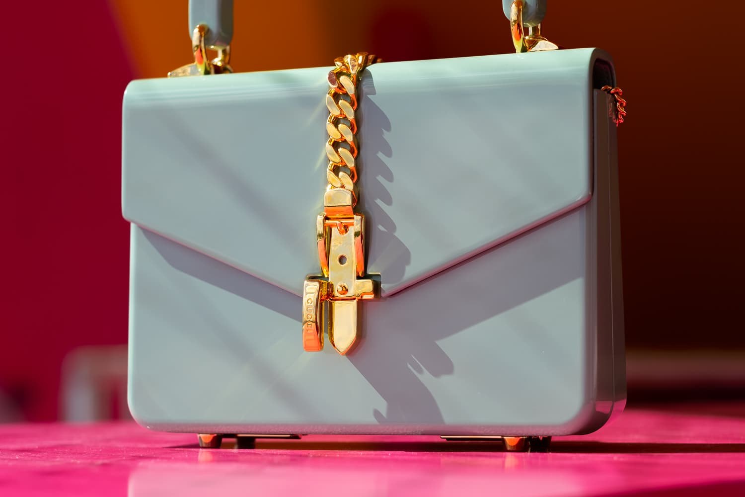 The Latest Statement Piece from Gucci Is the Sylvie 1969 Plexiglas Mini Bag: Design Guide — material and finish reference