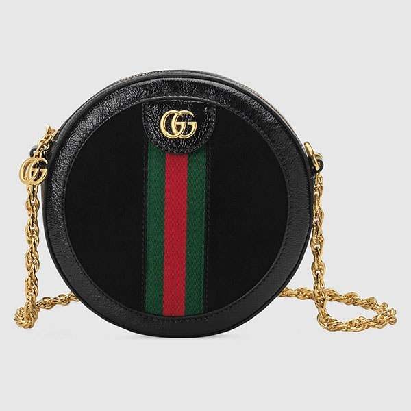 The Newest Must-Have is the Gucci Ophidia Mini Round GG Shoulder Bag: Styling Guide — material and finish reference