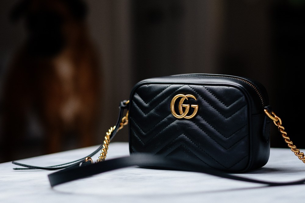 What Fits: Gucci GG Marmont Mini Matelassé Camera Bag: OutletCity Guide — material and finish reference